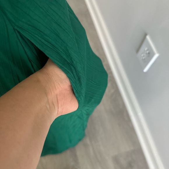 Anthropologie Elegant Green Halter Maxi Dress - Picture 7 of 7